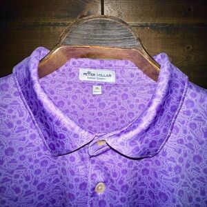 Peter Millar Purple “Jimi Hendrix” Men's Shirt